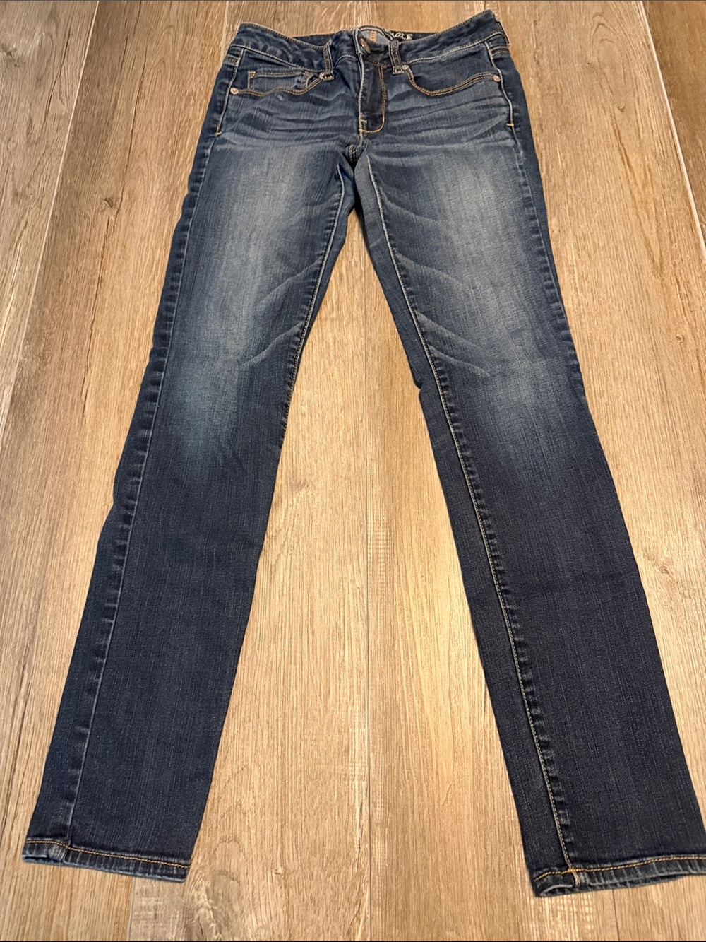 American Eagle Outfitters Skinny Jeans - Dark Blue Wash
